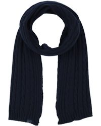 for Men Paul & Shark Flannel Scarf in Dark Blue Mens Accessories Scarves and mufflers Black 