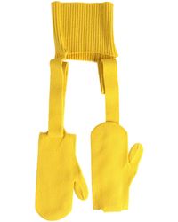 Bottega Veneta Handschuhe - Gelb