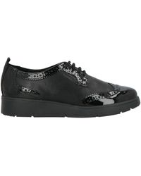 Geox - Lace-Up Shoes Leather, Textile Fibers - Lyst