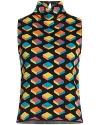 Moschino - Couture Turtleneck Cotton, Viscose, Polyester - Lyst