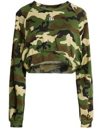 Dolce & Gabbana - Military Sweatshirt Cotton - Lyst
