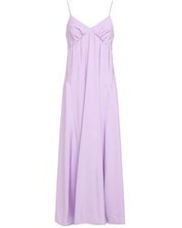 Maison Kitsuné - Lilac Midi Dress Viscose, Polyamide - Lyst