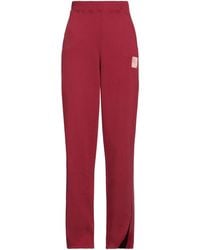 Please - Burgundy Pants Cotton - Lyst