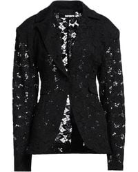 ROTATE BIRGER CHRISTENSEN - Floral-lace Single-breasted Blazer - Lyst