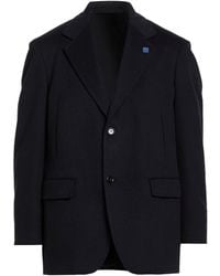 Lardini - Midnight Coat Virgin Wool - Lyst
