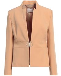 Rinascimento - Camel Blazer Polyester, Elastane - Lyst
