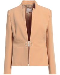 Rinascimento - Camel Blazer Polyester, Elastane - Lyst