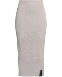 ARMANI EXCHANGE - Midi Skirt Cotton - Lyst