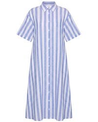 BASTONCINO - Light Maxi Dress Linen, Cotton - Lyst