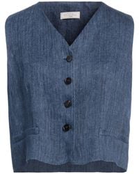 Antonelli - Tailored Vest Cupro, Elastane - Lyst