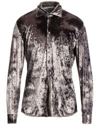 Messagerie - Patrizio Piscaglia Khaki Shirt Viscose, Polyamide - Lyst