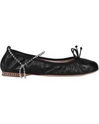 miu miu black ballet flats