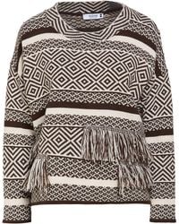 Please - Dark Sweater Polyacrylic, Polyester - Lyst