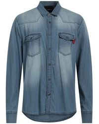 John Richmond - Denim Shirt Cotton - Lyst