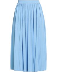 Max Mara - Leisure Azure Midi Skirt Polyester - Lyst