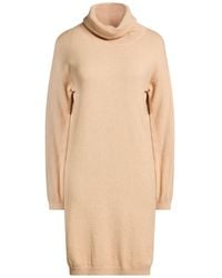 Haveone - Sand Mini Dress Viscose, Polyester, Polyamide - Lyst