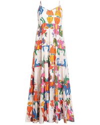 Rianna + Nina - Maxi Dress Silk - Lyst