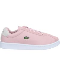 lacoste rose gold sneakers