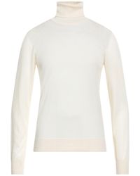 Dolce & Gabbana - Cream Turtleneck Cashmere - Lyst
