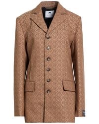 Marine Serre - Line Blazer Recycled Polyester, Wool, Elastane - Lyst