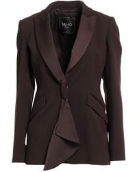 Liu Jo - Dark Blazer Polyester - Lyst
