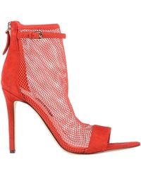 nine west red ankle boots