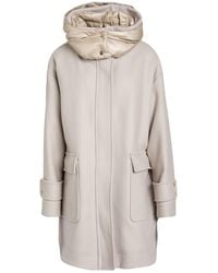 Herno - Light Coat Virgin Wool, Polyamide - Lyst