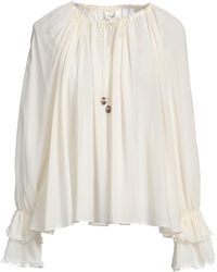 Chloé - Ivory Top Silk, Cotton, Polyamide - Lyst