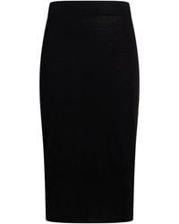 Jijil - Midi Skirt Acrylic, Merino Wool - Lyst