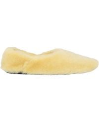Jil Sander - Pastel Ballet Flats Shearling - Lyst