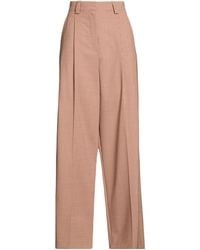 Alysi - Taupe Pants Polyester, Virgin Wool, Elastane - Lyst