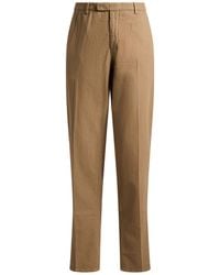 Boglioli - Camel Pants Cotton, Linen - Lyst