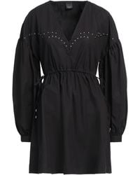 Pinko - Mini Dress Cotton, Brass - Lyst