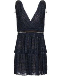 Self-Portrait Kurzes Kleid - Blau