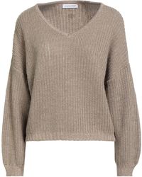 CafeNoir - Khaki Sweater Viscose, Acrylic, Polyester, Wool, Alpaca Wool - Lyst