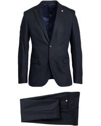 Manuel Ritz - Midnight Suit Polyester, Viscose, Elastane - Lyst