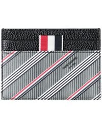 Thom Browne - Cardholder Cotton, Linen, Polyurethane, Calfskin - Lyst