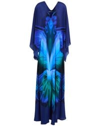 Alberta Ferretti - Maxi Dress Silk - Lyst