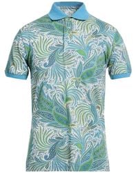 Etro - Slate Polo Shirt Cotton - Lyst