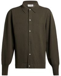 Officine Generale - Military Cardigan Virgin Wool - Lyst