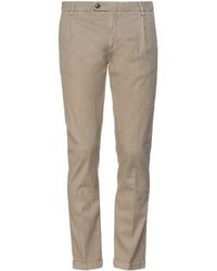 BARMAS - Khaki Pants Linen, Cotton, Elastane - Lyst