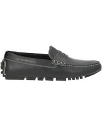 Emporio Armani - Loafers Cow Leather - Lyst