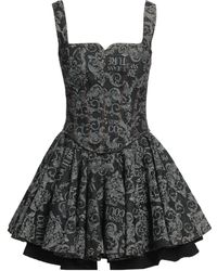 Versace - Midnight Mini Dress Cotton, Elastane - Lyst
