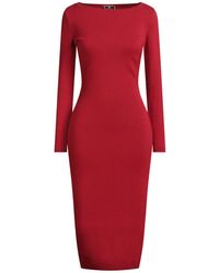 Elisabetta Franchi - Midi Dress Viscose, Polyamide, Elastane - Lyst