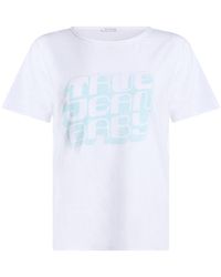 TRUE RELIGION - T-Shirt Cotton, Elastane - Lyst