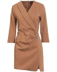 Relish - Camel Mini Dress Polyester, Elastane - Lyst