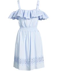 Liu Jo - Light Mini Dress Cotton, Polyester - Lyst