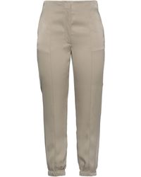 Femme Vêtements Pantalons décontractés Pantalon à taille haute plissée Coton 3.1 Phillip Lim en coloris Blanc élégants et chinos Pantalons capri et pantacourts 