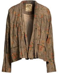 Uma Wang - Taupe Jacket Cotton, Metallic Fiber - Lyst