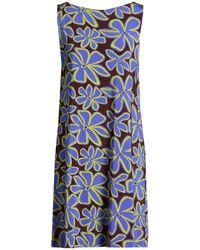 Niu - Chocolate Mini Dress Viscose, Elastane - Lyst